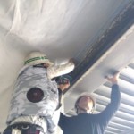 コンクリート剝落防止ネット設置工事