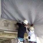 コンクリート剝落防止ネット設置工事