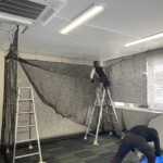 インドアゴルフネット設置工事