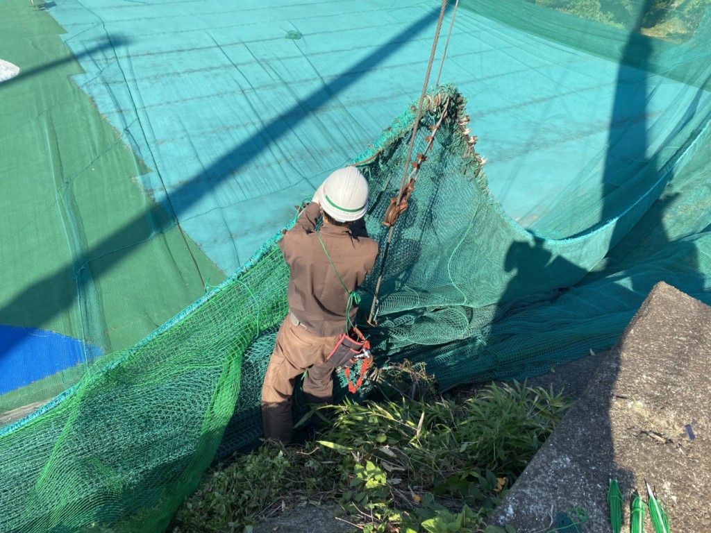 サイドネット一部張替他工事