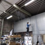 防球ネット設置工事