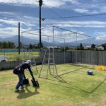 屋外型ゴルフネット設置工事