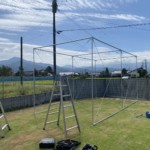 屋外型ゴルフネット設置工事