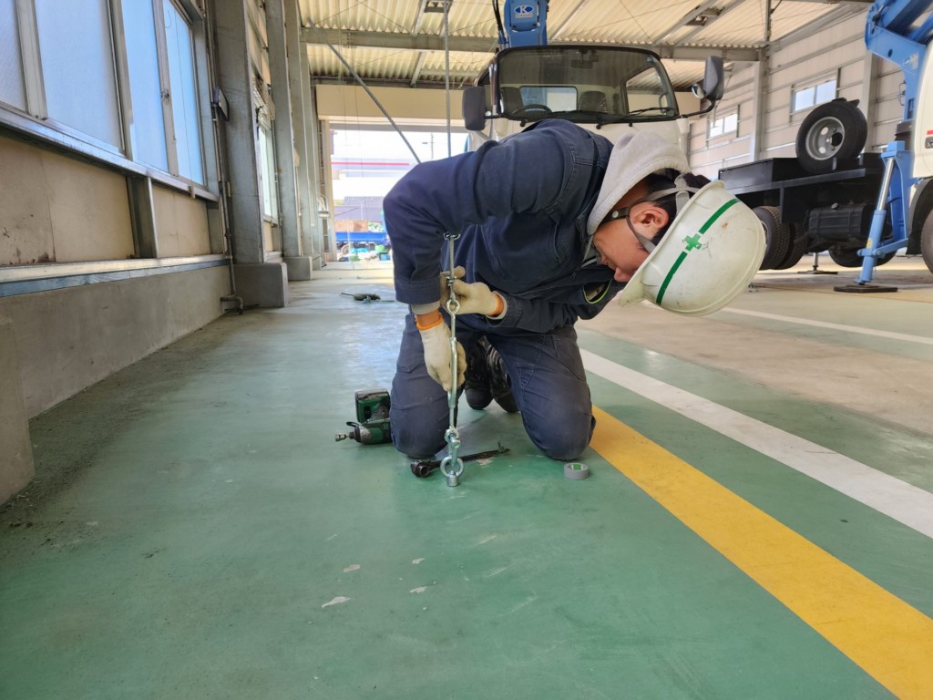 野球防球ネット人工芝設置工事