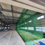 野球防球ネット人工芝設置工事