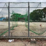 組み立て式バッティングネット設置工事