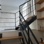 落下防止ネット設置工事