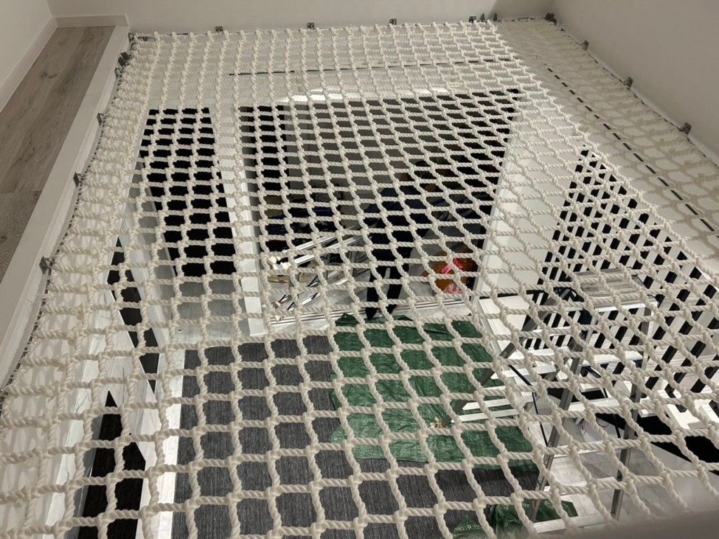 アスレチックネット設置工事