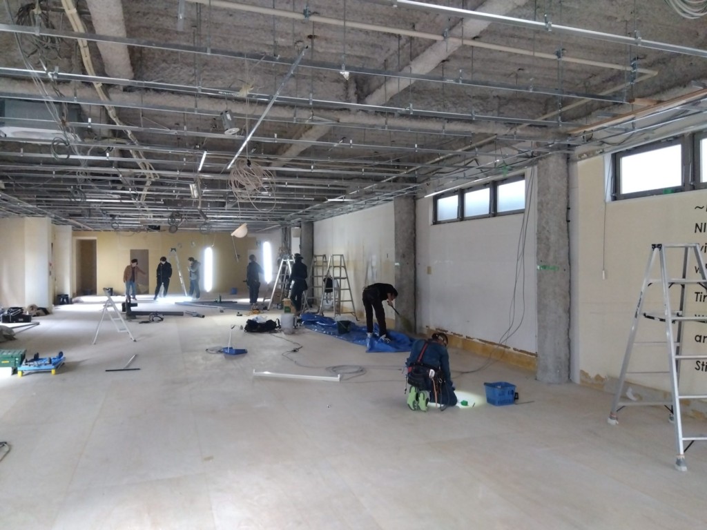 インドアゴルフネット設置工事