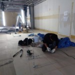 インドアゴルフネット設置工事