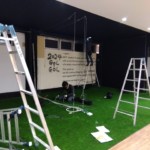 インドアゴルフネット設置工事
