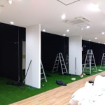 インドアゴルフネット設置工事