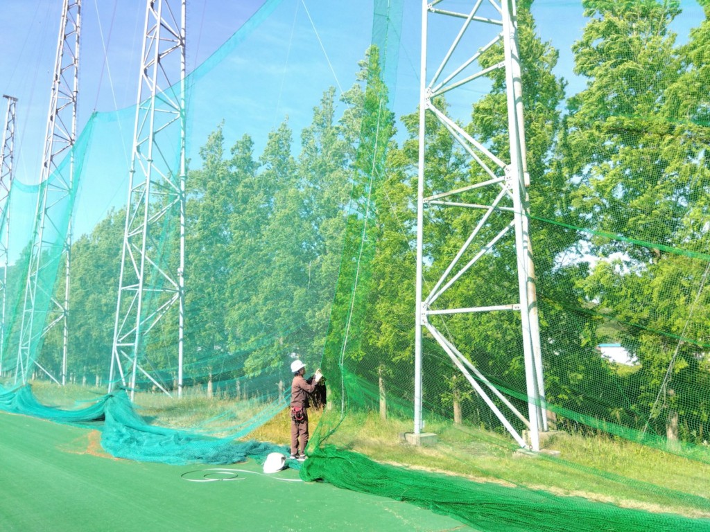 防球ネット張替工事