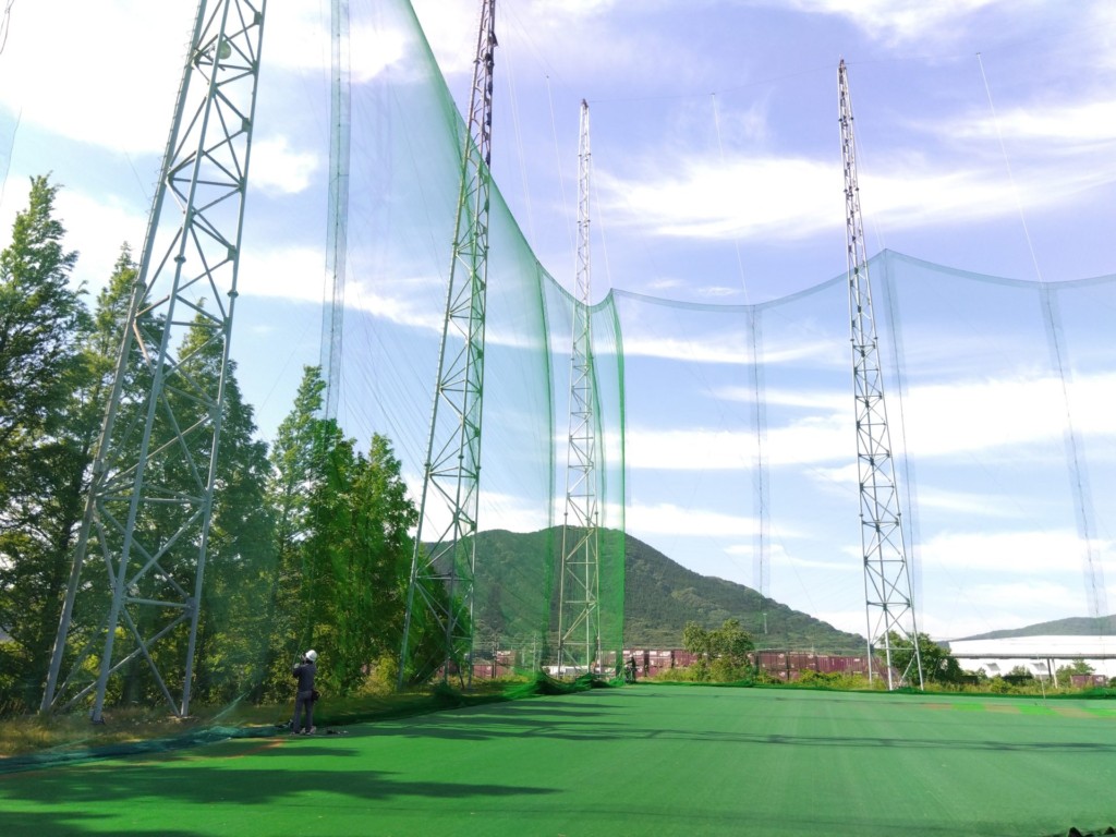 防球ネット張替工事