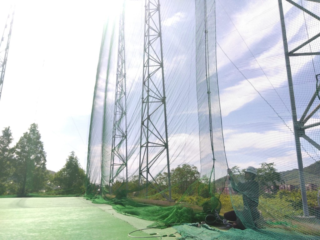 防球ネット張替工事