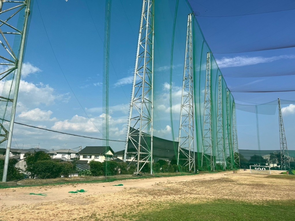 ネット張替及びワイヤー滑車交換工事