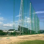 ネット張替及びワイヤー滑車交換工事