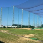 ネット張替及びワイヤー滑車交換工事