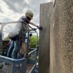 外壁剥落防止ネット設置工事