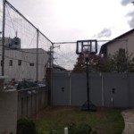 バスケット用防球ネット設置工事