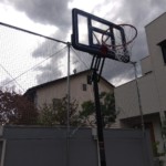 バスケット用防球ネット設置工事