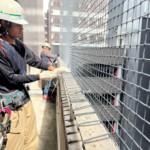 外壁剥落防止ネット設置工事