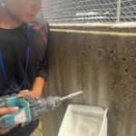 外壁剥落防止ネット設置工事