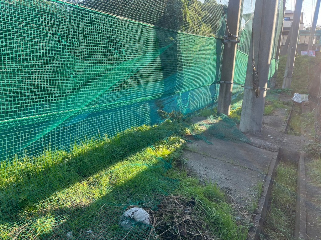 防球ネット増設工事