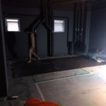 インドアゴルフネット・人工芝設置工事