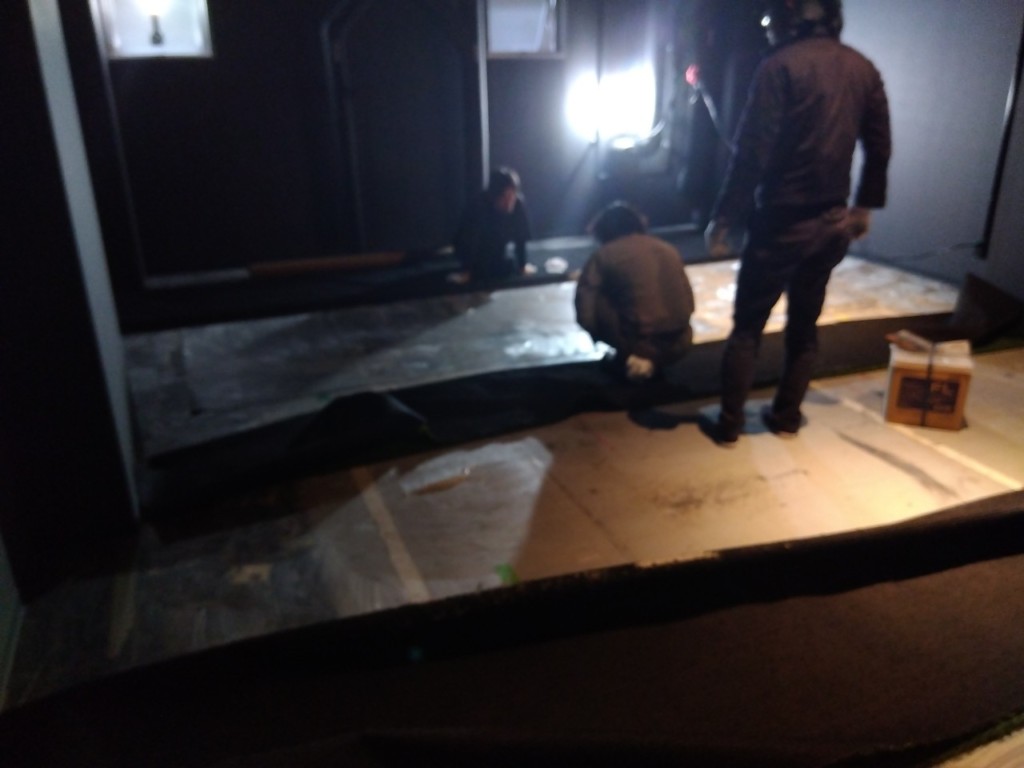 インドアゴルフネット・人工芝設置工事