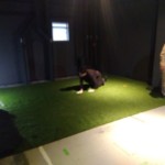 インドアゴルフネット・人工芝設置工事