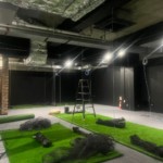 インドアゴルフネット設置工事