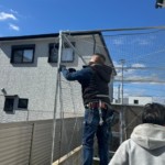 防球ネット設置工事
