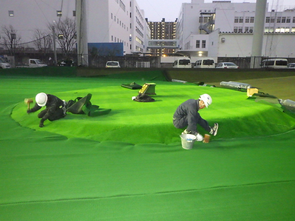 人工芝工事