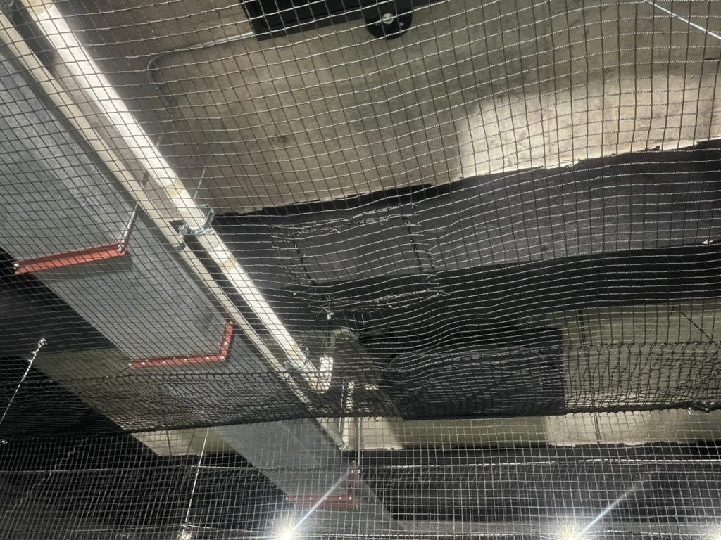 インドアゴルフネット設置工事