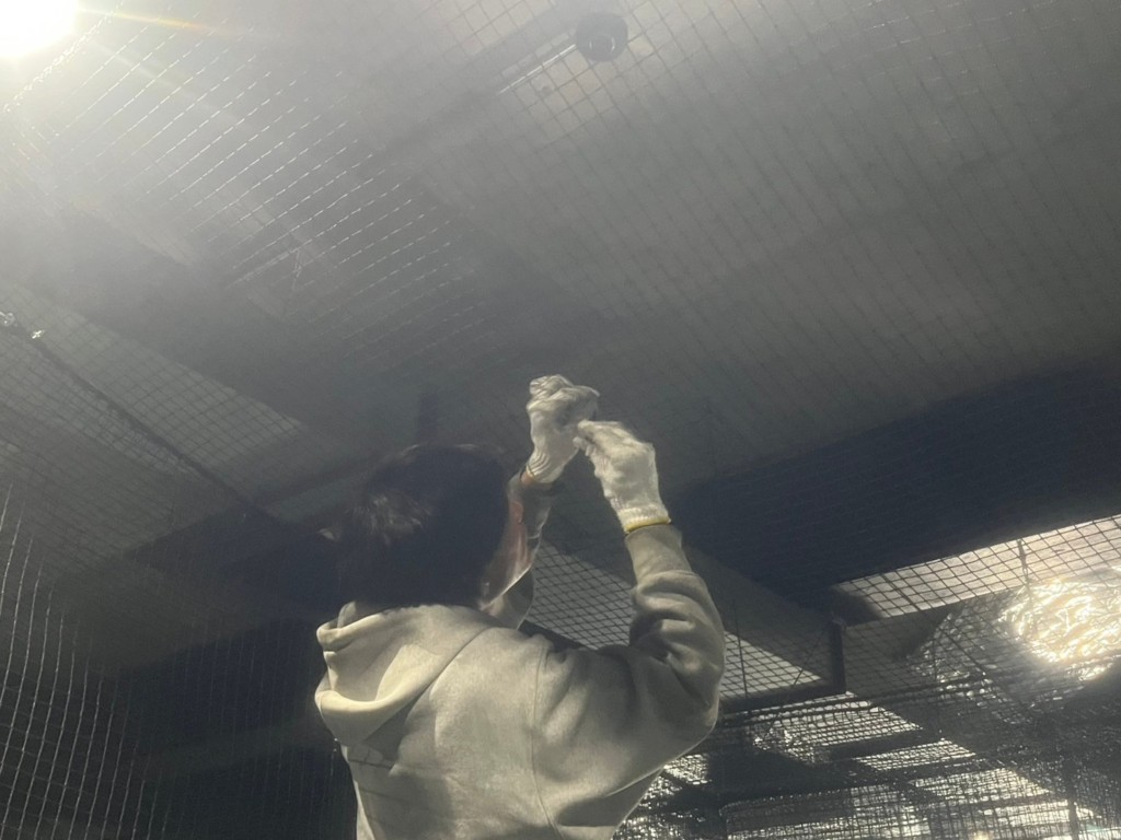 インドアゴルフネット設置工事