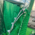 ネット張替及びワイヤー等交換工事