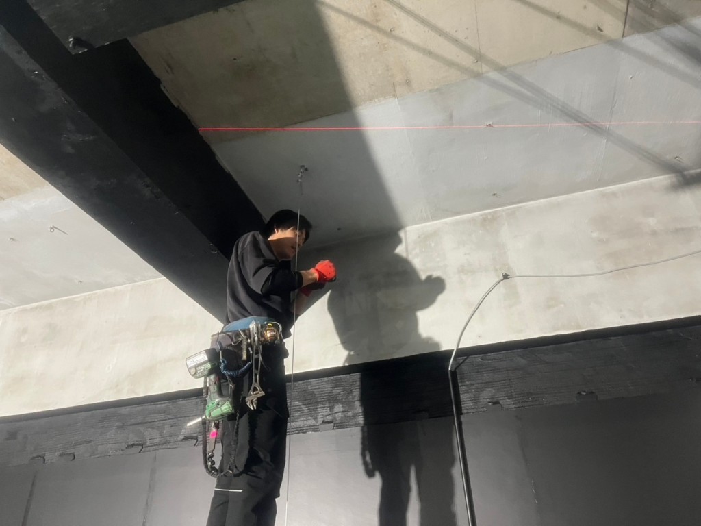 インドアゴルフネット設置工事