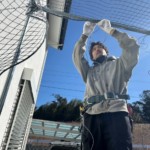 防球ネット設置工事