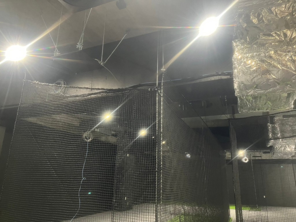 インドアゴルフネット設置工事