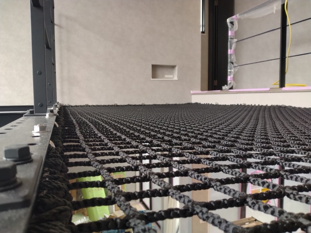 アスレチックネット設置工事