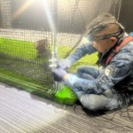 インドアゴルフネット設置工事