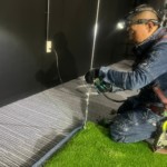 インドアゴルフネット設置工事