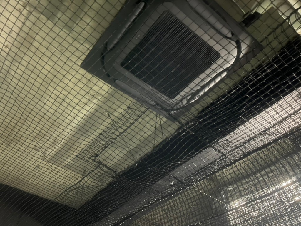 インドアゴルフネット設置工事