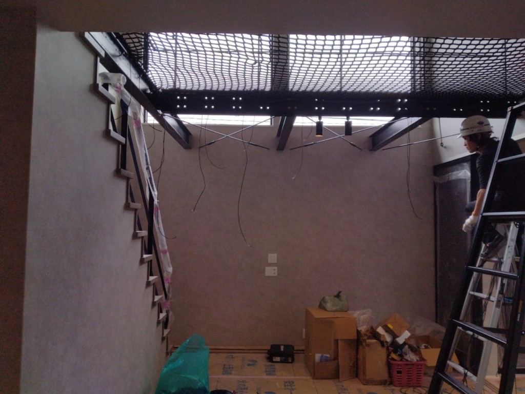 アスレチックネット設置工事