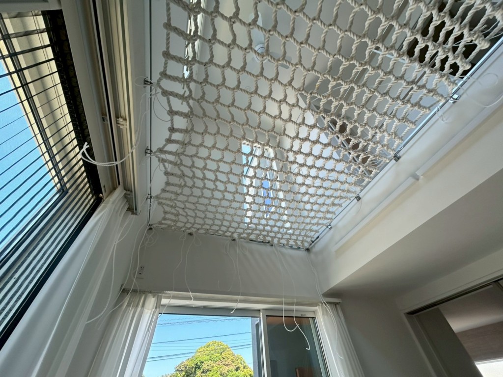 アスレチックネット設置工事