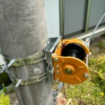 防球ネット復旧工事