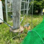 防球ネット復旧工事