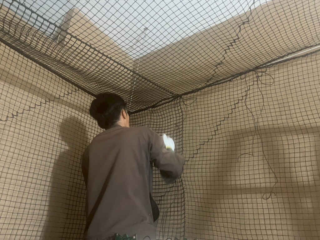 インドアゴルフ区画設置工事