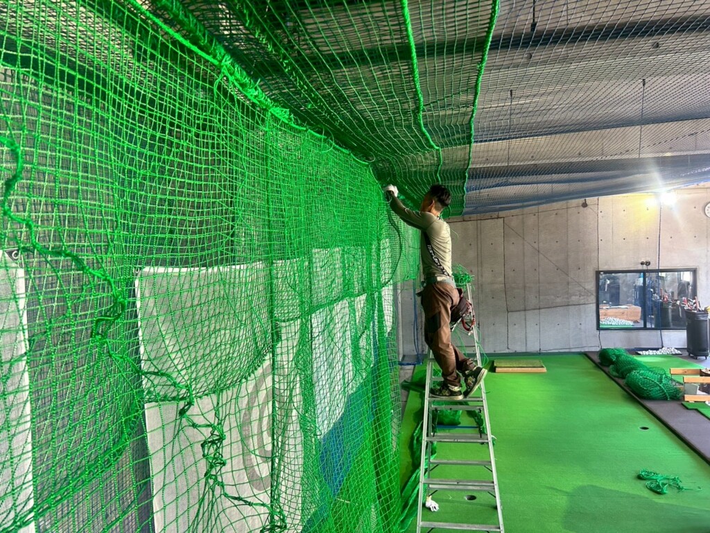 通過ネット張替工事